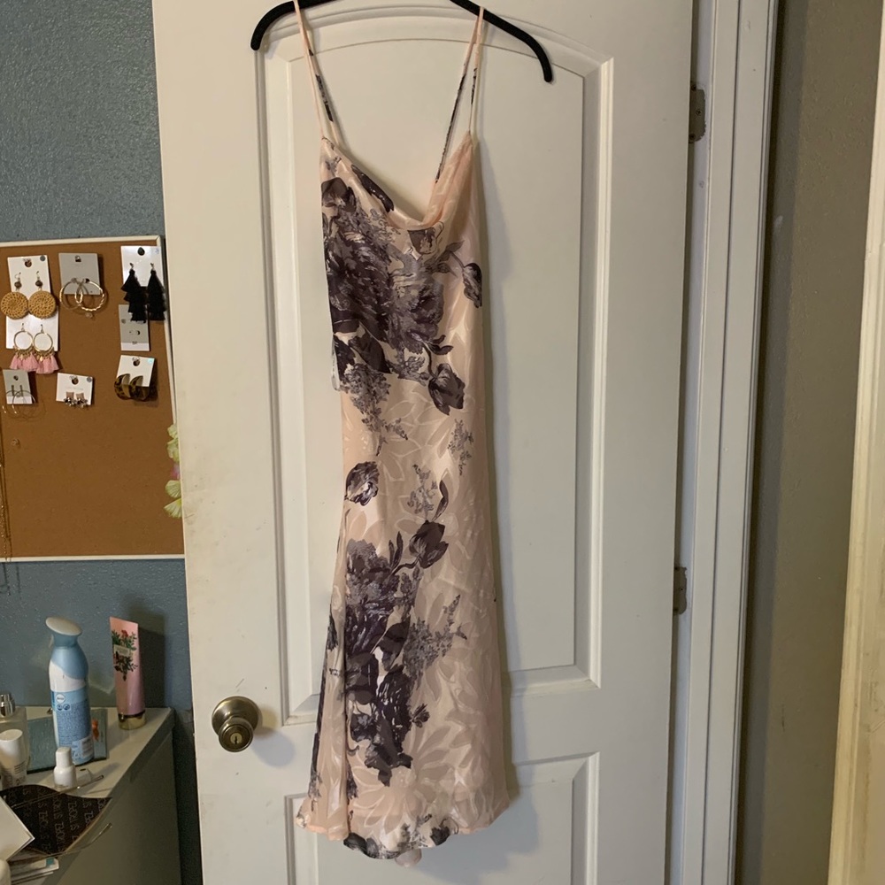 Floral slip print dress